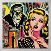 Poster Illustration vintage de la pâte (Devant)