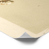 Poster Illustration vintage de l'abeille (Coin)