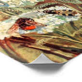 Poster Illustration vintage de l'abeille (Coin)