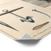 Poster Illustration vintage de navire (Coin)