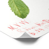 Poster Illustration vintage de Rosehip (Coin)