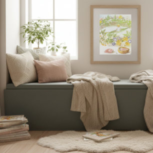 Poster Illustration vintage de Thumbelina par Elsa Beskow