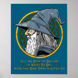 Poster Illustration vintage de tout ce que nous décidons