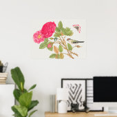 Poster Illustration vintage d'oiseaux (Bureau à domicile)