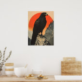 Poster Illustration vintage du Faucon noir (Cuisine)