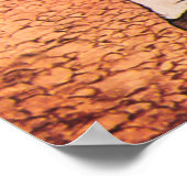 Poster Illustration vintage d'une petite fille sentant de (Coin)