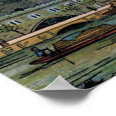 Poster Illustration Vintage "La Tour de Londres" (Coin)