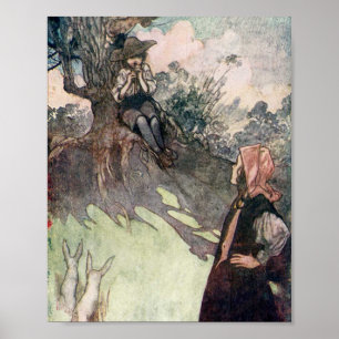 Poster Illustration vintage Le Jardin secret