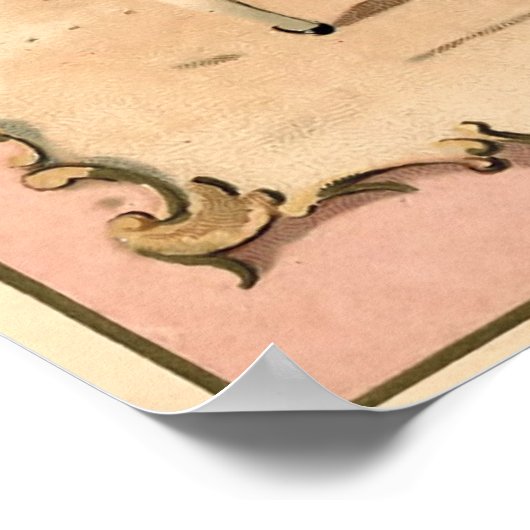 Poster Illustration vintage Lovers (Coin)