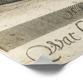 Poster Illustration vintage Owl (Coin)