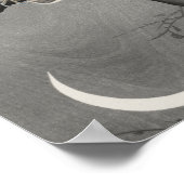 Poster Illustration vintage Owl (Coin)