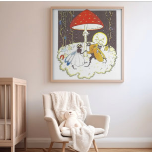 Poster Illustration vintage par Else Wenz Vietor