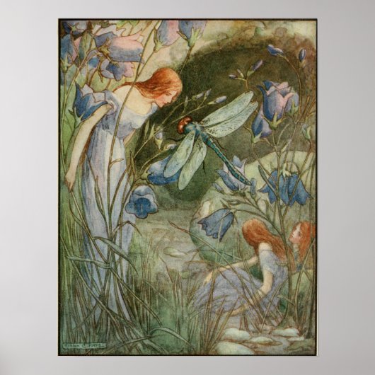 Poster Illustration vintage par Frank C. Pape (Devant)