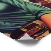 Poster Illustration vintage Pulp Cowgirls (Coin)