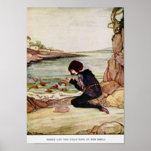 Poster Illustration vintage Rie Cramer Le conte de fées d