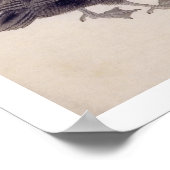 Poster Illustration vintage : scooter commun (Coin)