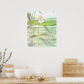 Poster Illustration vintage Thumbelina par Elsa Beskow (Cuisine)