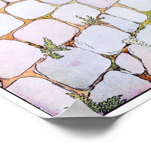 Poster Illustration Vintage vide (Coin)