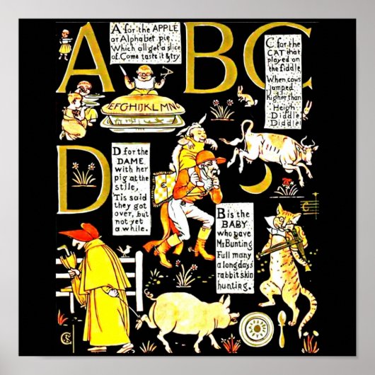 Poster Illustration Vintage-Walter Crane 8 (Devant)