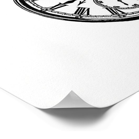 Poster Illustration vintage Watch (Coin)