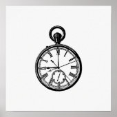 Poster Illustration vintage Watch (Devant)
