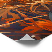 Poster Illustration vive de prairie Pittoresque (Coin)