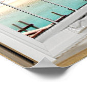 Poster Illustration White Bay Window Caraïbes (Coin)