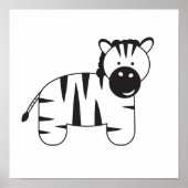 Poster Illustration ZEBRA par Lorena Depante (Devant)