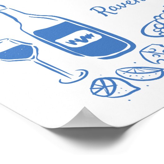 Poster Illustrations à main lunaire Mariage de Doodle (Coin)