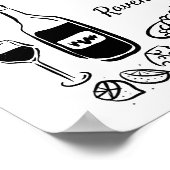 Poster Illustrations à main lunaire Mariage de Doodle (Coin)