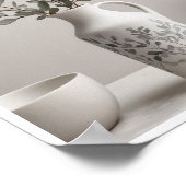 Poster Illustrations botaniques élégantes lavande Wallart (Coin)