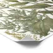 Poster illustrations botaniques texture motif complexe (Coin)