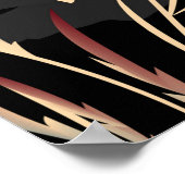 Poster Illustrations de fleurs sauvages. Patte transparen (Coin)