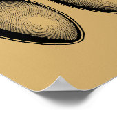 Poster Illustrations de l'ancienne cuillère en argent (Coin)