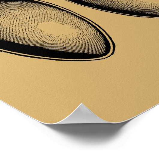 Poster Illustrations de l'ancienne cuillère en argent (Coin)