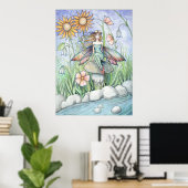Poster "illustrations de molly harrison" (Bureau à domicile)