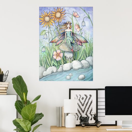Poster "illustrations de molly harrison" (Bureau à domicile)