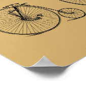 Poster Illustrations de vélos de l'époque victorienne ant (Coin)