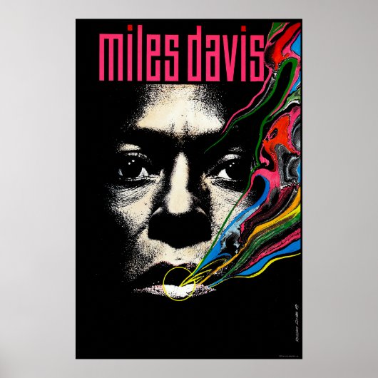 Poster illustré de Miles Davis Jazz (Devant)