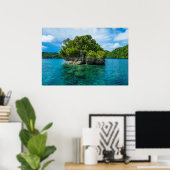 Poster Îlot rocheux dans les îles Rock (Bureau à domicile)