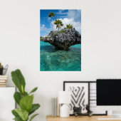 Poster Îlots Champignons aux Fidji (Bureau à domicile)