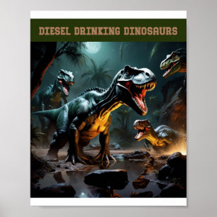 Poster Ils boivent du diesel