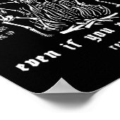 Poster Ils brûlent toutes les sorcières Halloween Squelet (Coin)