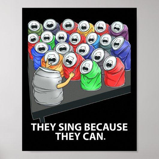Poster Ils Chantent Parce Qu'Ils Peuvent Amuser De La Mus (Devant)