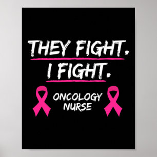 Poster Ils combattent le cancer du sein Sensibilisation O