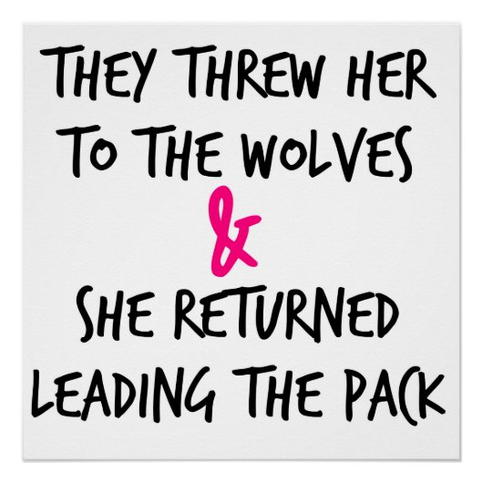 Poster Ils l'ont jetée à l'affiche des loups (Devant)