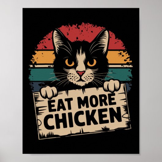Poster Ils Mangent Les Animaux De Compagnie Des Chats Man (Devant)