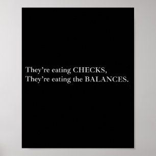 Poster Ils mangent les chèques qu'ils mangent le Balan