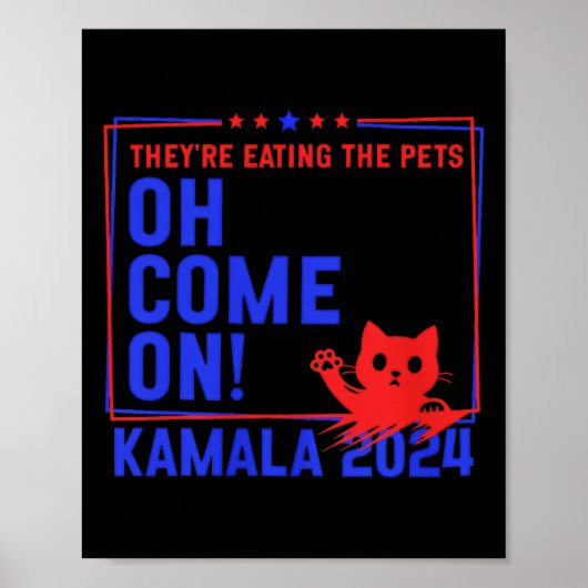 Poster Ils mangent les chiens ! Chats ! Animaux de compag (Devant)