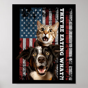 Poster Ils Mangent Les Chiens Chats Animaux Sauvez Nos An